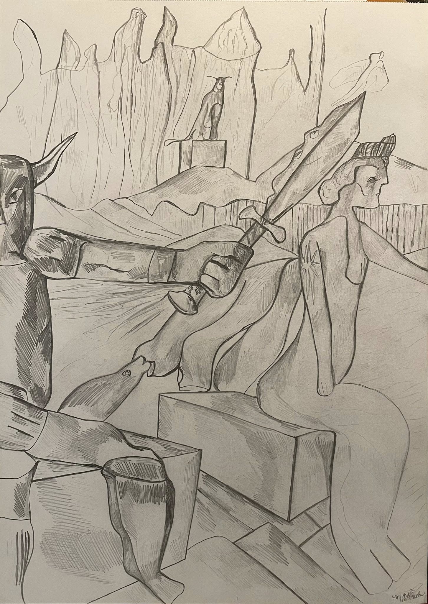 Abstrakt og surreal drawings