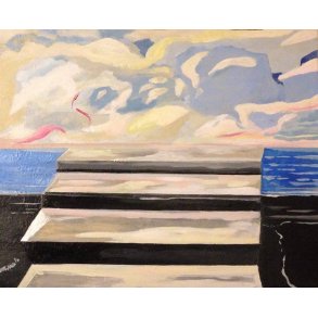 Surrealistisk maleri Stairs