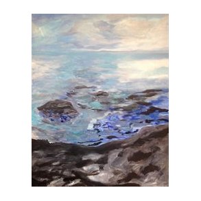 Landskab Fiktion Ml: 50 x 40 cm.