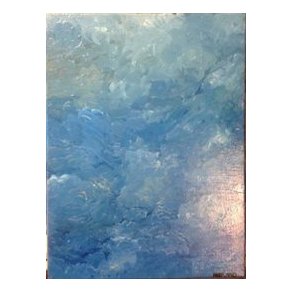 Landskab Skyer himmel Ml: 40 x 30 cm.