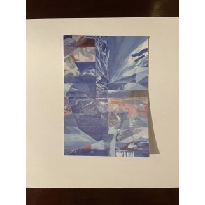 Postkort Blue Painting