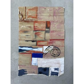 Fodboldmaleri 75 x 50 cm.