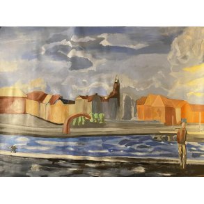 Helsingr havn maleri