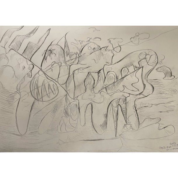 Tegning A3 Abstrakt