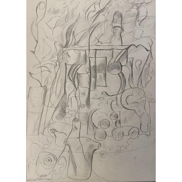 Tegning A3 Abstrakt