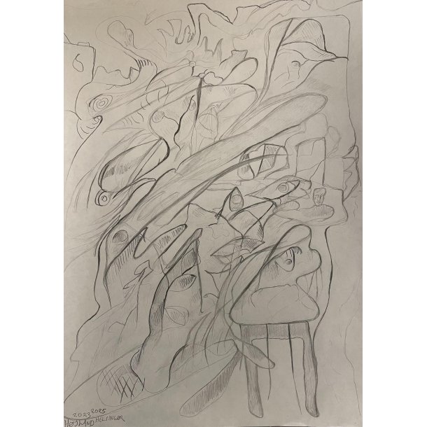 Tegning A3 Abstrakt