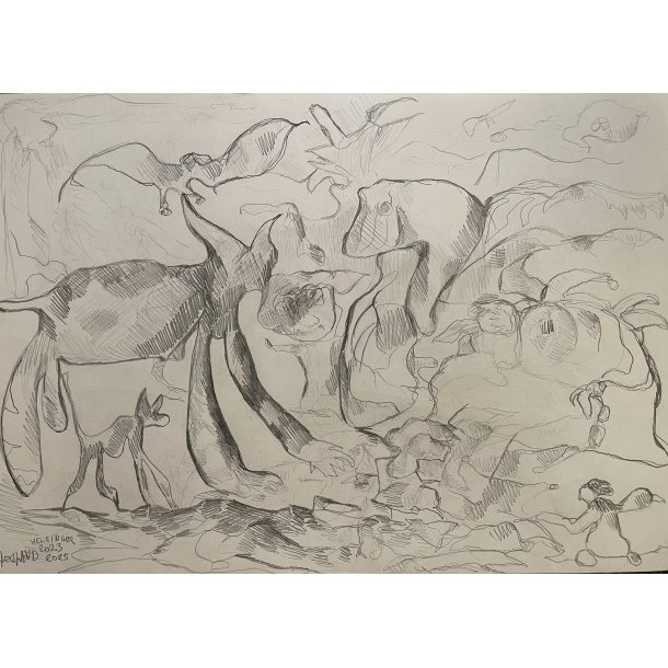 Tegning A3 Abstrakt