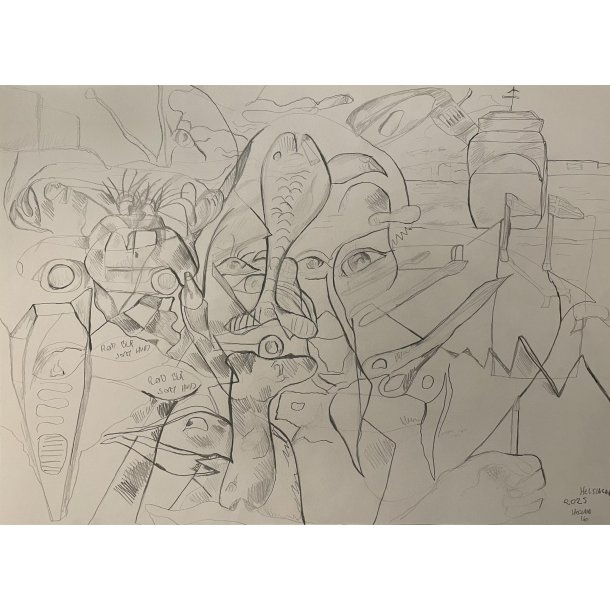 Tegning A3 Abstrakt