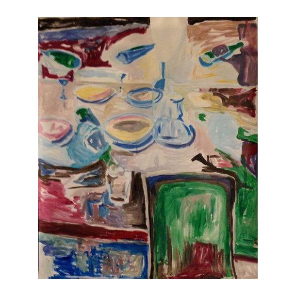 Pop art maleri julefrokost