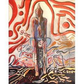 Abstrakt maleri Alien