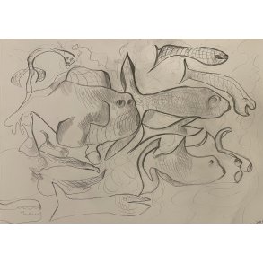 Tegning A3 Surreal dyr