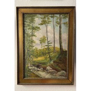 Vintage maleri / Signeret Folmer Arnold 1927 / M�l: 57 x 42 cm. inklusiv rammen