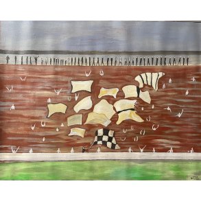 Fodboldfanzone gul-sort-hvid kbh