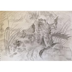 Tegning A3 Surreal dyr