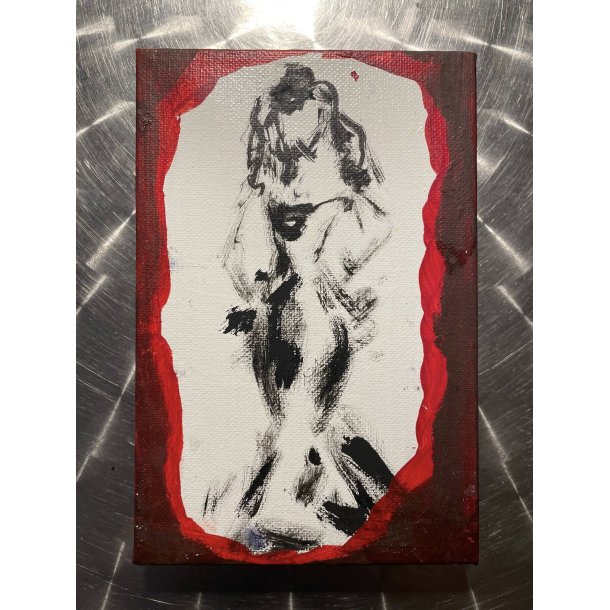 Moderne maleri / Ny kunst / Figur / Signeret Anura Thamardt m�l: 18 x 12 cm.