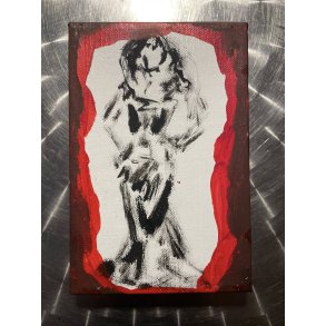 Moderne maleri / Ny kunst / Figur / Signeret Anura Thamardt m�l: 18 x 12 cm. 