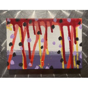 Moderne maleri / Ny kunst / Abstrakt / Signeret Anura Thamardt m�l: 12 x 18 cm.