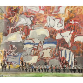 Tifo tribune M�l: 50 x 59 cm.