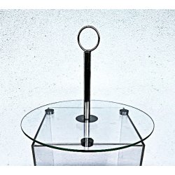 Vintage glas serveringsfad