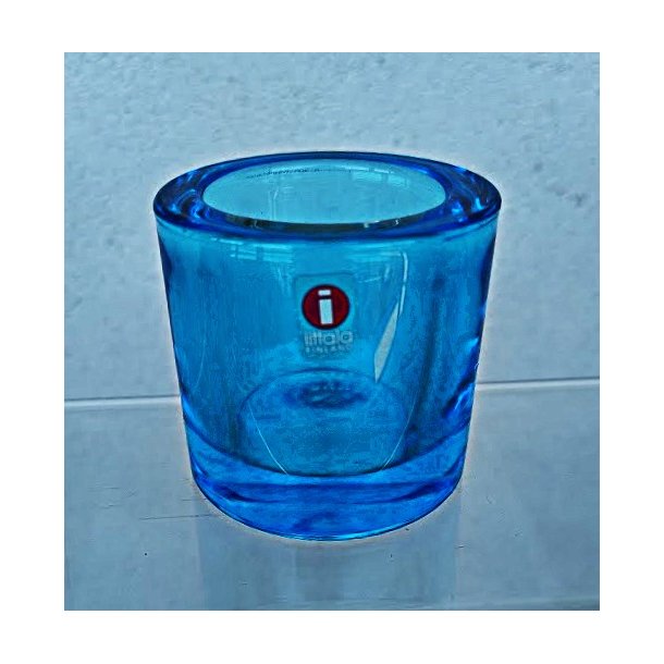 Turkis / Turquoise Kivi fyrfadsstage fra Iittala