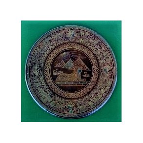 �gyptisk vintage souvenir platte