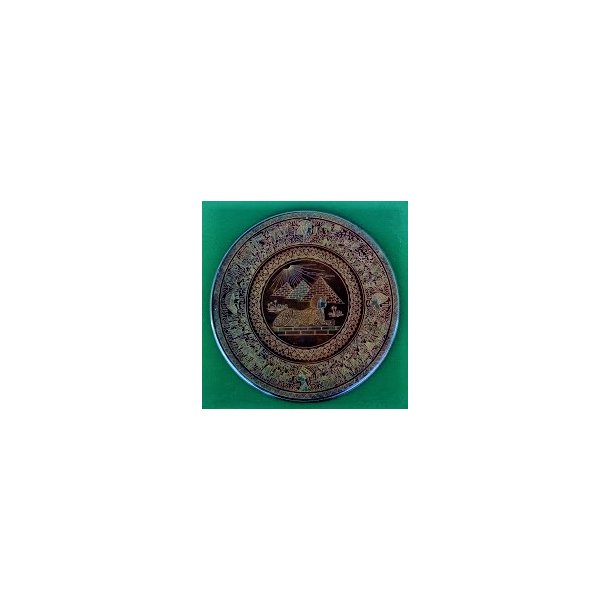 �gyptisk vintage souvenir platte