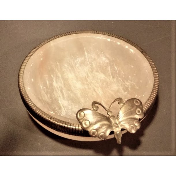 Lille rosa vintage marmorsk�l