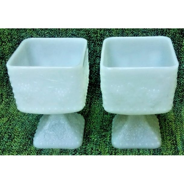 Opaline vintage glassk�le