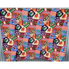 Fransk patchworkm�nstret vintagedug