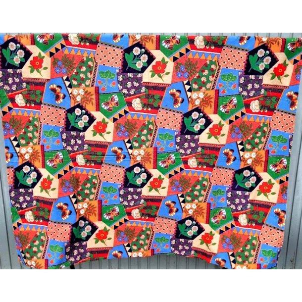 Fransk patchworkm�nstret vintagedug