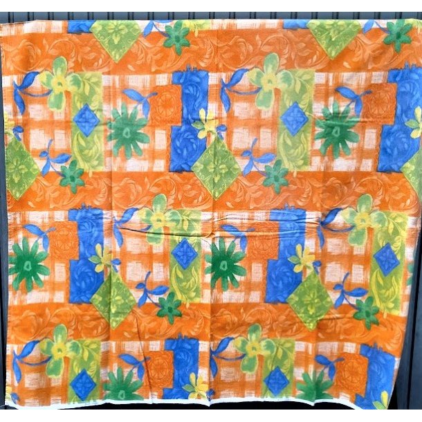 Orange patchworkm�nstret dug