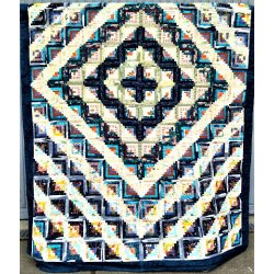 H�ndquiltet patchwork t�ppe