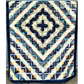 H�ndquiltet patchwork t�ppe
