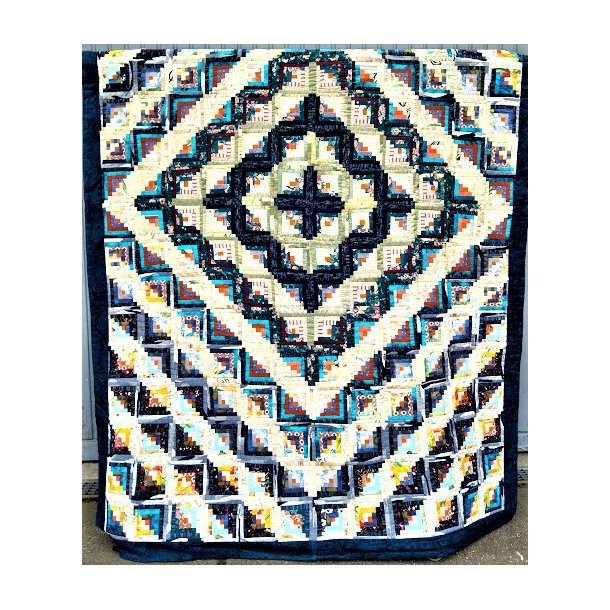 H�ndquiltet patchwork t�ppe