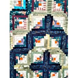 H�ndquiltet patchwork t�ppe