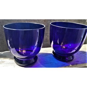 Antikke koboltbl� glassk�le