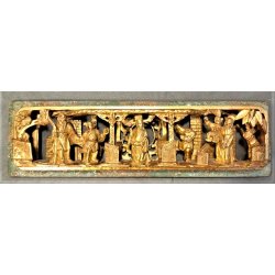 Kinesisk udsk�ret tr�panel