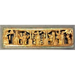 Kinesisk udsk�ret tr�panel