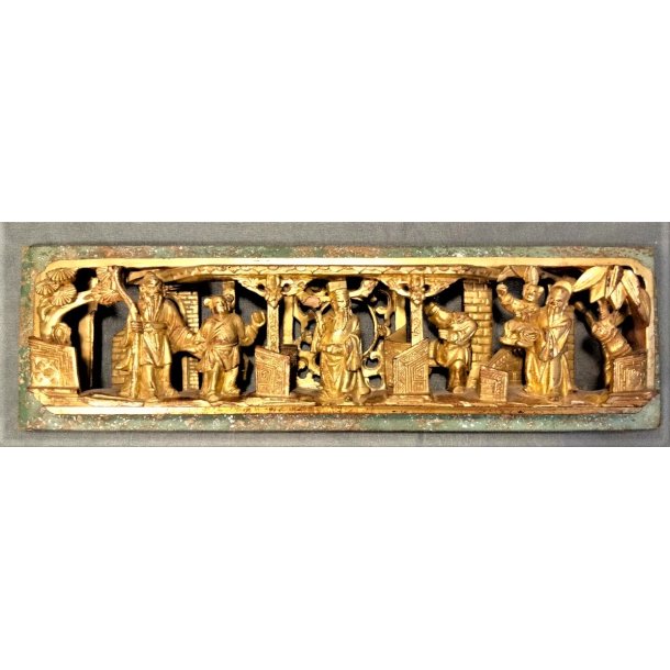 Kinesisk udsk�ret tr�panel