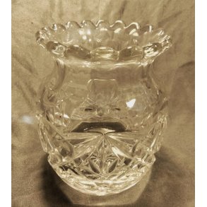 Fyens Glasv�rk vintage glasvase