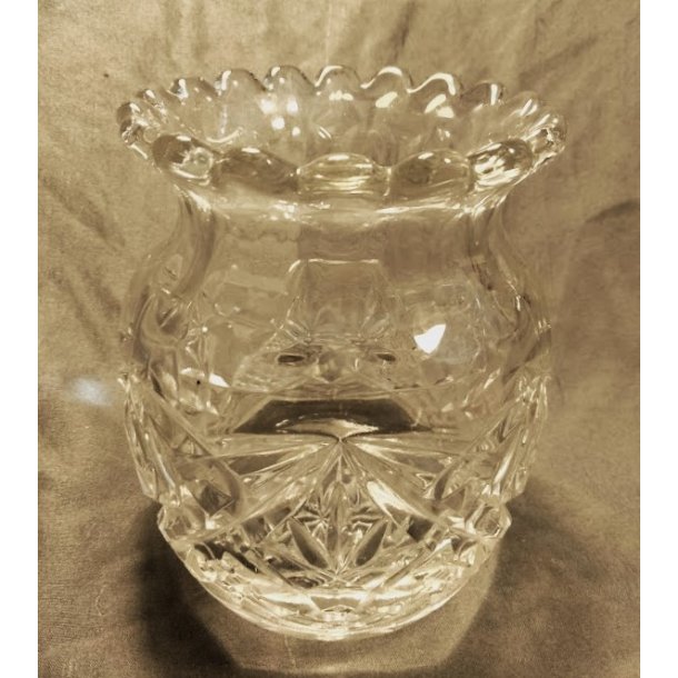 Fyens Glasv�rk vintage glasvase
