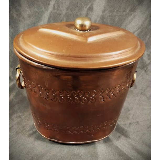 Antik vintage kobberd�se