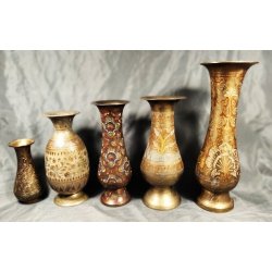 Orientalske vintage�messing vaser