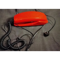 R�d Lady Kirk vintage v�gtelefon