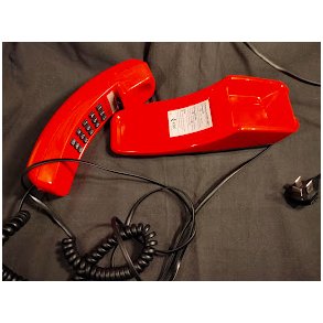 R�d Lady Kirk vintage v�gtelefon