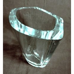 Stor Str�mbergshyttan art deco vintage glasvase