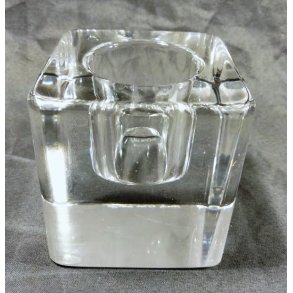 Kosta Boda Ice Cube glas fyrfadsstage