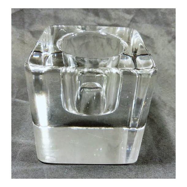 Kosta Boda Ice Cube glas fyrfadsstage