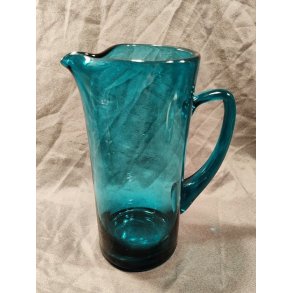 Gr�n/ turkis vintage glaskande