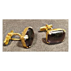 Vintage ametyst manchetknapper